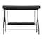 Flash Furniture Black 3-Seater Convertible Canopy Patio Swing/Bed TLH-007-BK-GG - alternate 3